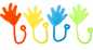 Preview: 12 Klatschhände Sticky Klatschhand Glibber Mitbringsel Kindergeburtstag