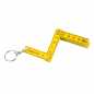 Preview: 4x Mini Zollstock Meterstab 50cm als Schlüsselanhänger in 2-3 Farben