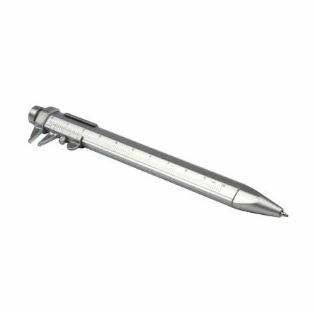 Kugelschreiber 3in1 - verwendbar als Messschieber / Schieblehre und Lineal