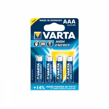 4er-Pack VARTA High Energy, Alkaline Micro AAA, MHD 12/2025
