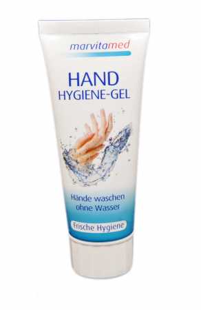 2 x 75 ml Hand Hygiene Gel marvita med Aloe Vera, 63% Ethanol, antibakteriell, (EUR 39,93 / L)