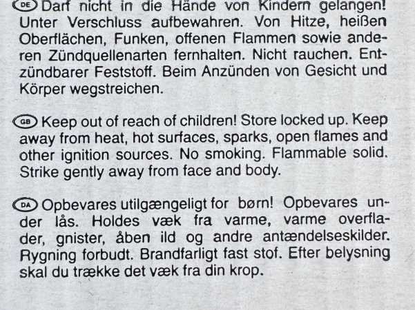 Streichholzschachteln 4 X 45er Packungen 11cm mit Vintage Retro Nostalgie Design Streichhölzer rote Köpfe Zündhölzer