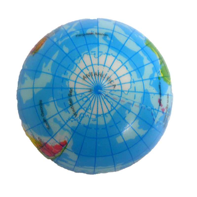 24x Weltkugel Globus Erde Schaumstoffball Softball Knautschball Ø 6 cm