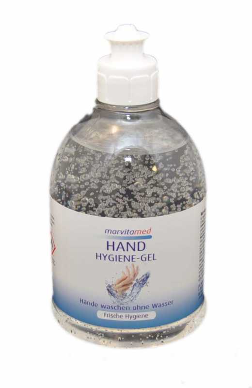 500 ML marvita med Hand Hygiene Gel 63% Ethanol antibakteriell Tisch Spender (EUR 25,90 / L)