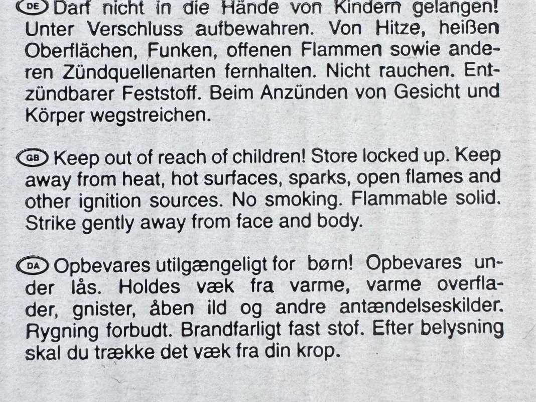 Streichholzschachteln 4 X 45er Packungen 11cm mit Vintage Retro Nostalgie Design Streichhölzer rote Köpfe Zündhölzer