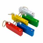 5x Mini Zollstock Meterstab 50cm als Schlüsselanhänger in verschiedenen Farben